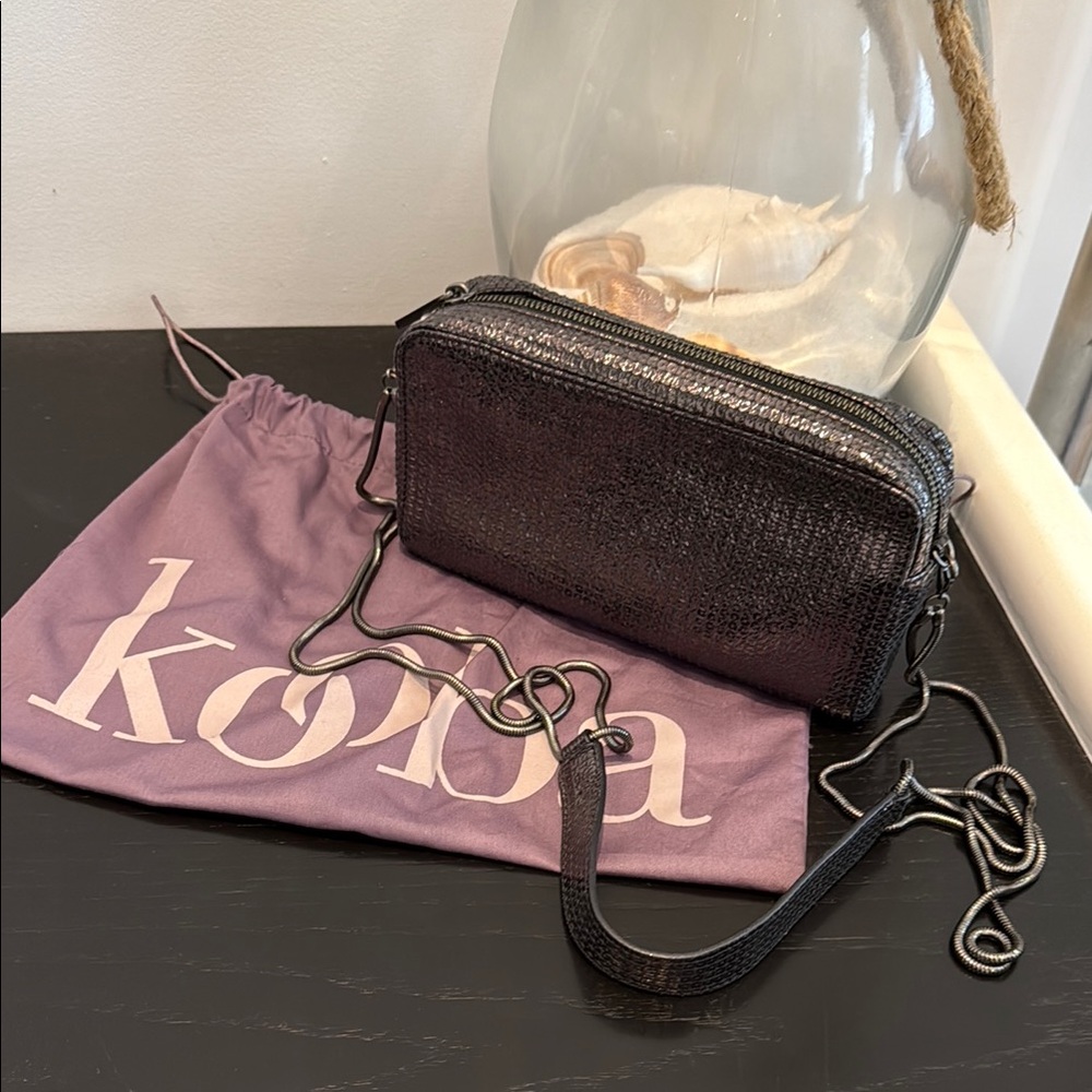 Kooba Metallic Bronze Crossbody Bag